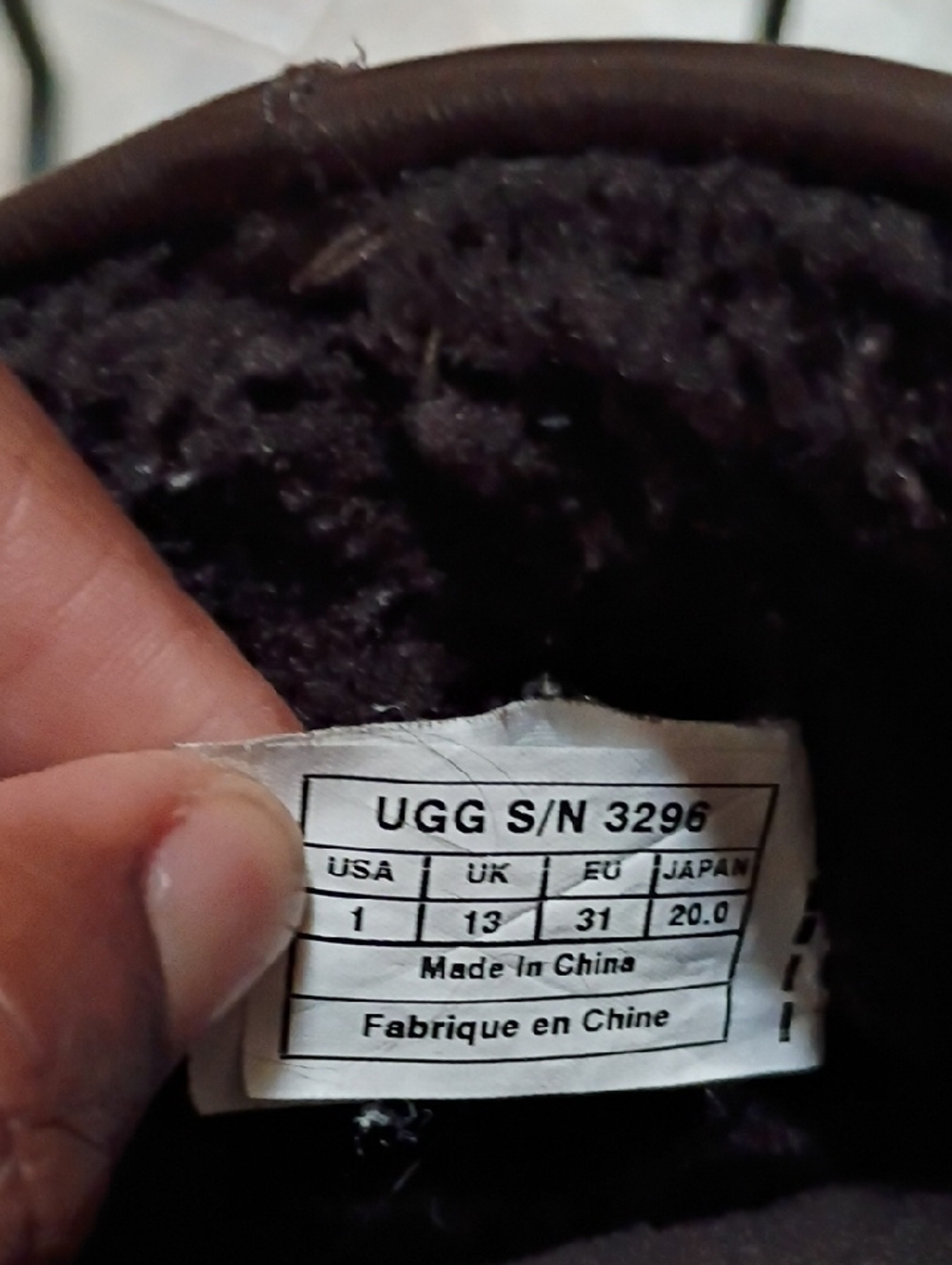 Boys UGG Brown Fall/Winter Treaded Boot Soles - Picture 7 of 7